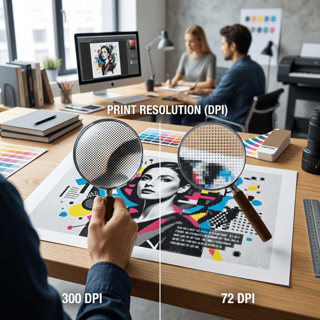 DPI trong In Ấn: 72dpi vs 300dpi