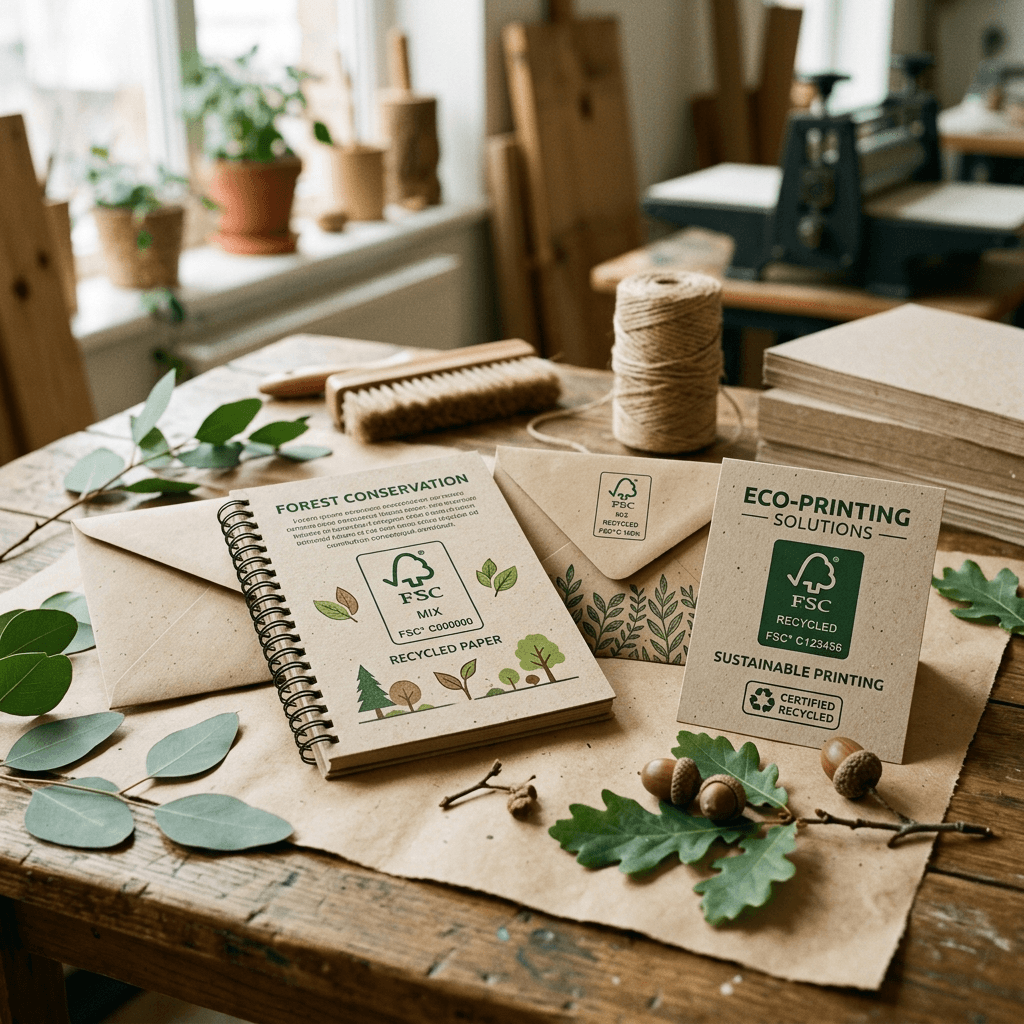 Giấy Tái Chế & Chứng Nhận FSC: In Bền Vững
